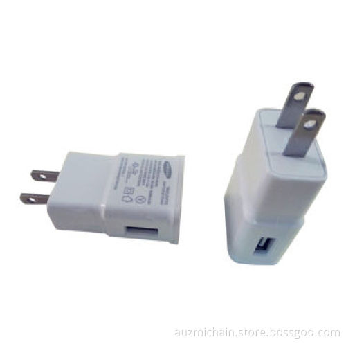 Samsung S4 1A cellphone charger, U.S./EU adapter